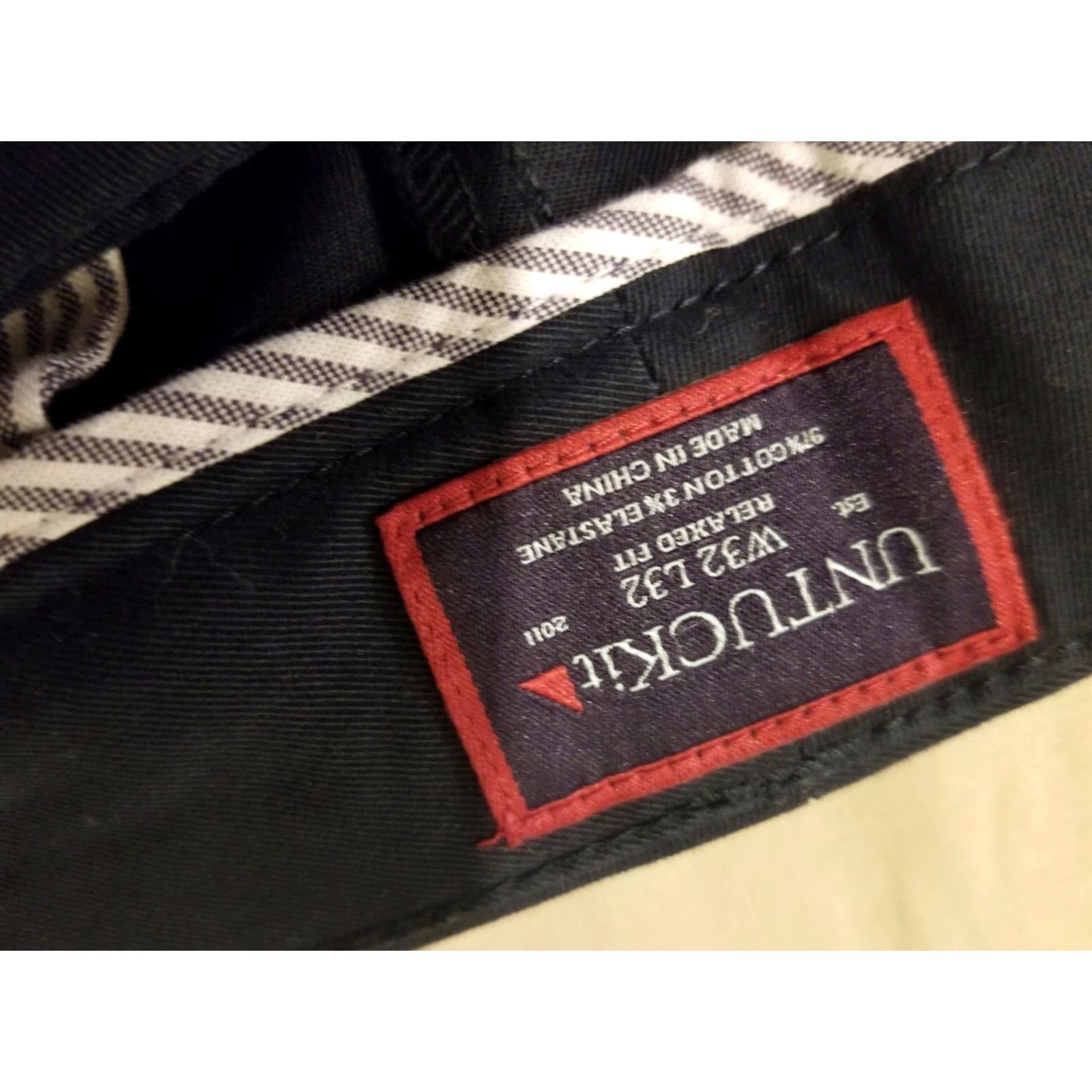 UNTUCKit UNTUCKit Chino Pants Navy Blue Cotton Relaxed 32x32 Pants Mens Regular尺 Size US 32 / EU 48 - 5 Thumbnail