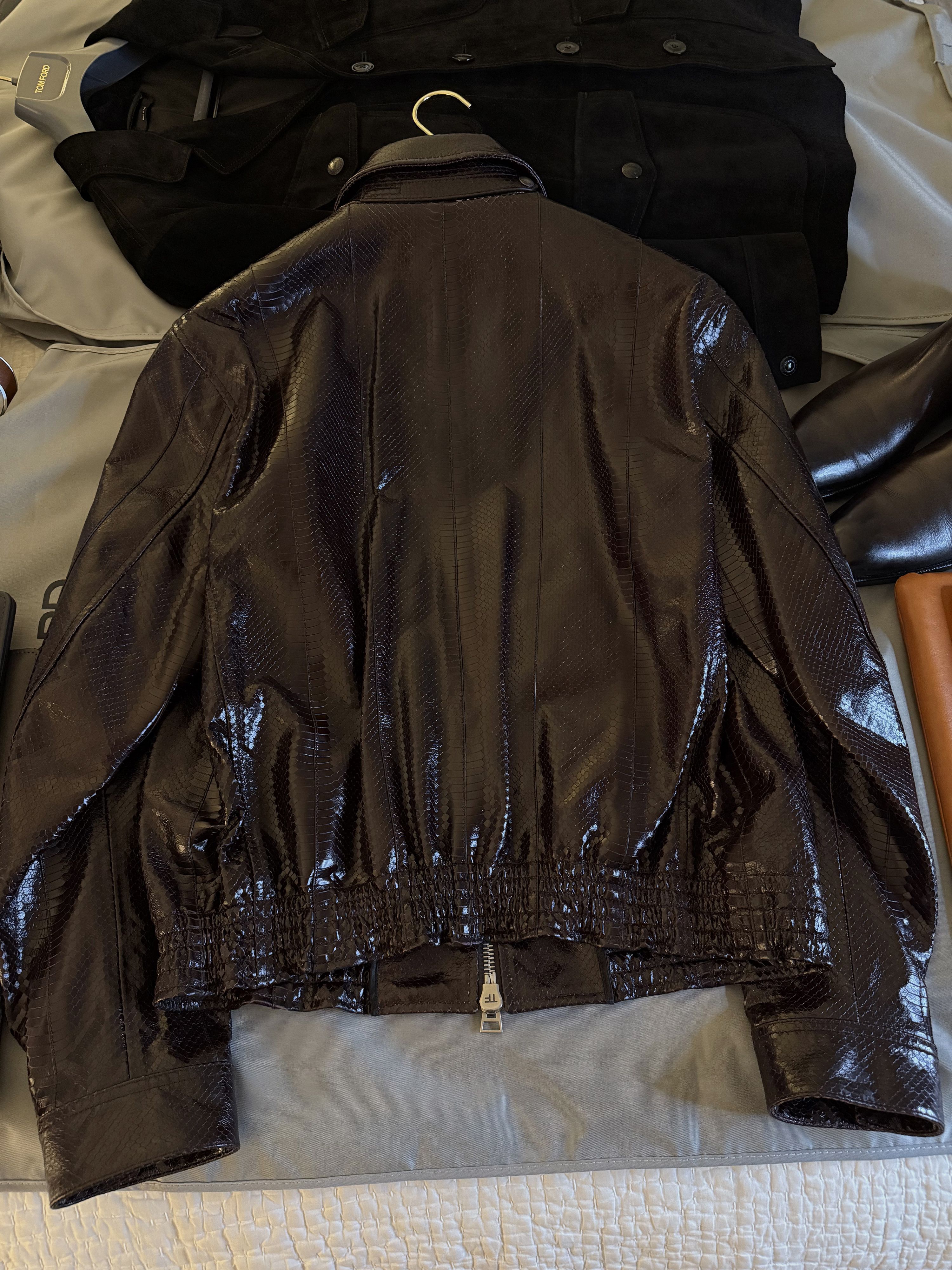 Tom Ford Fits smaller, Ultimate NWT $10,700 w/tax Python Jacket Size US XL / EU 56 / 4 - 11 Thumbnail