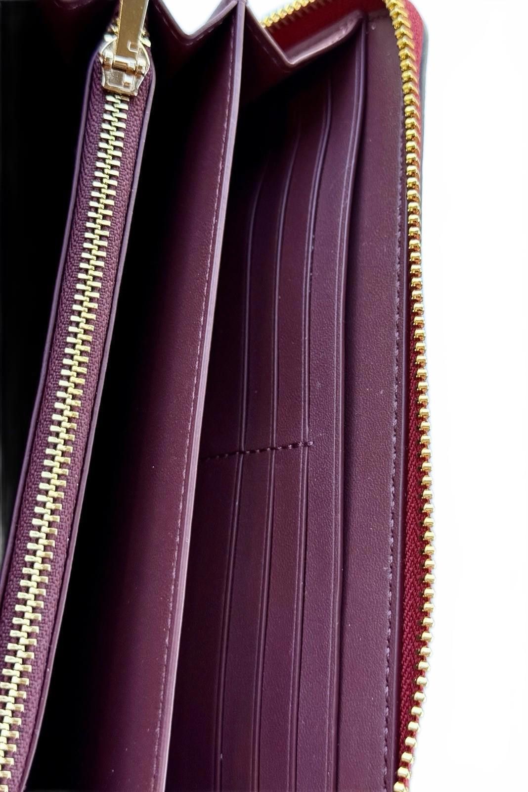 Coach Coach Signature Long Zip Wallet IM/Brown 1941 Red C4452 NWT Size ONE SIZE - 8 Thumbnail