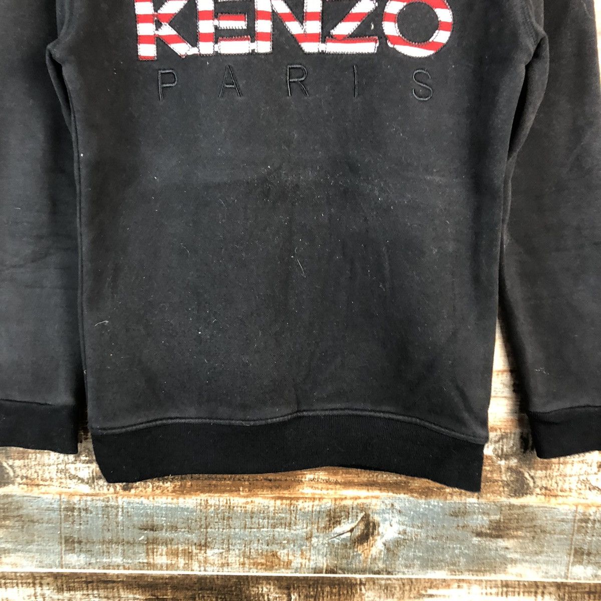 Japanese Brand Kenzo Paris Black Sweatshirt #A2448 Size M / US 6-8 / IT 42-44 - 6 Thumbnail