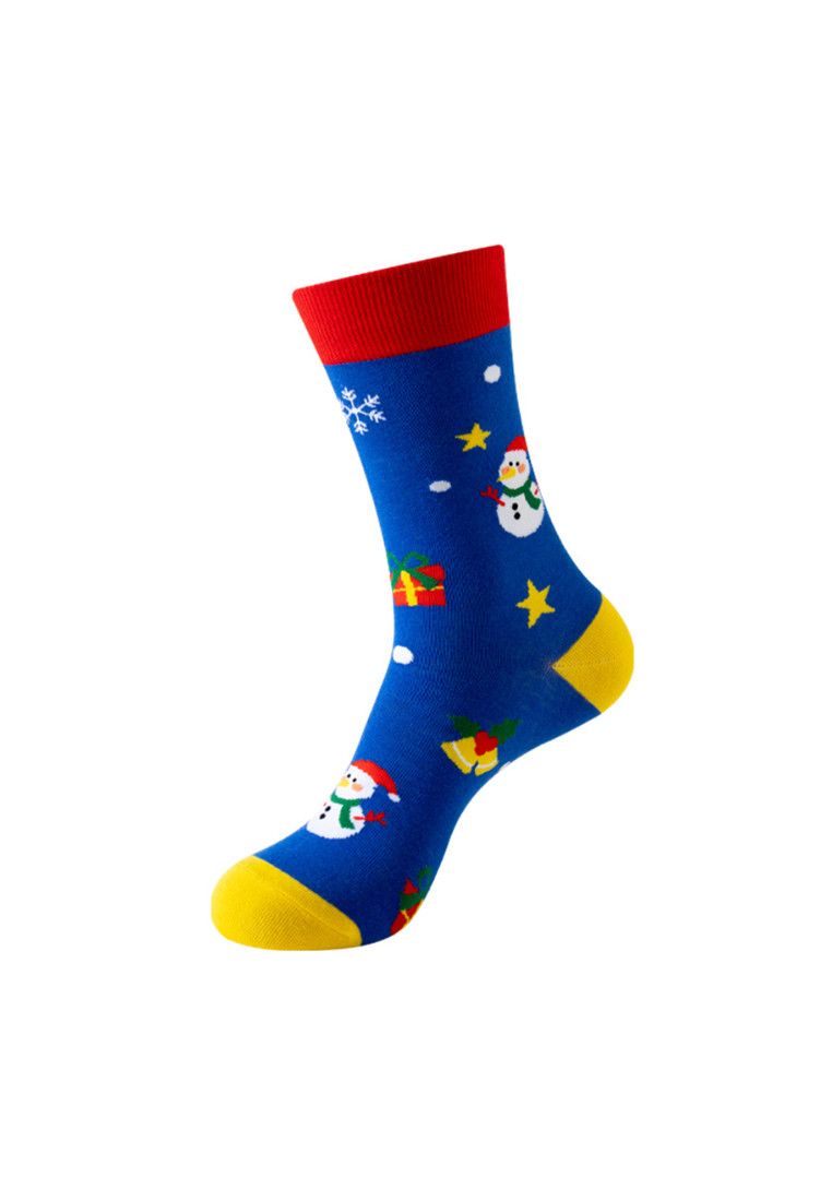 Other Set of 5 Pairs Christmas Theme Pattern Cozy Socks (One Size) Size ONE SIZE - 5 Thumbnail