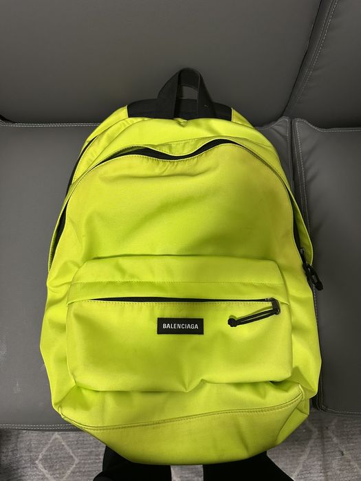 Balenciaga Balenciaga Puffy Backpack Neon Grailed
