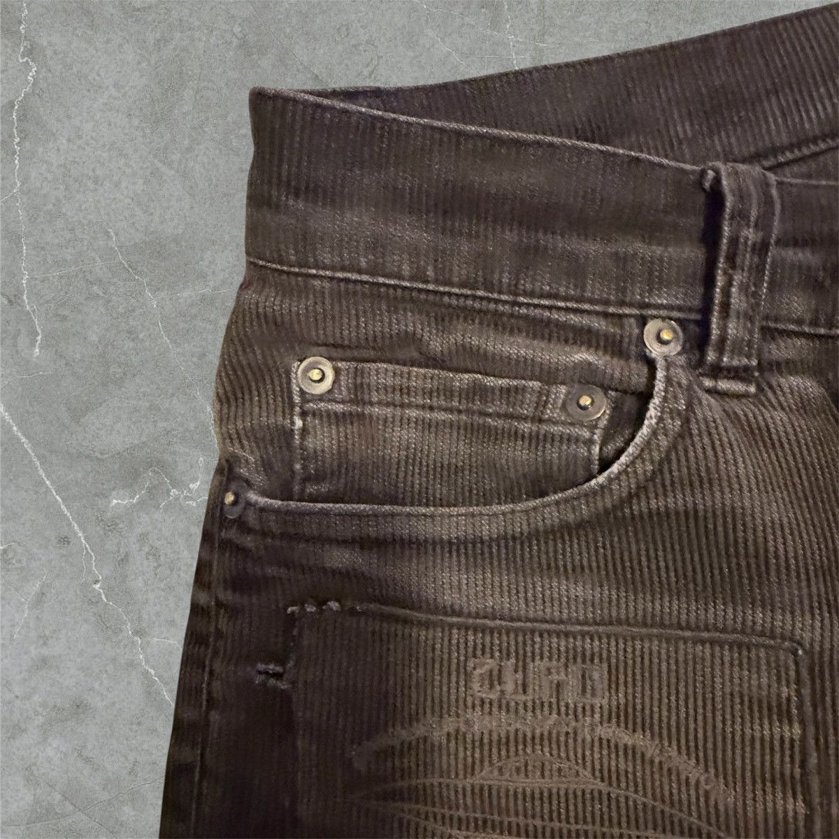 Undercover Undercover SS06 “T” Zamiang Patchwork Corduroy Jun Takahashi Size US 31 - 6 Thumbnail