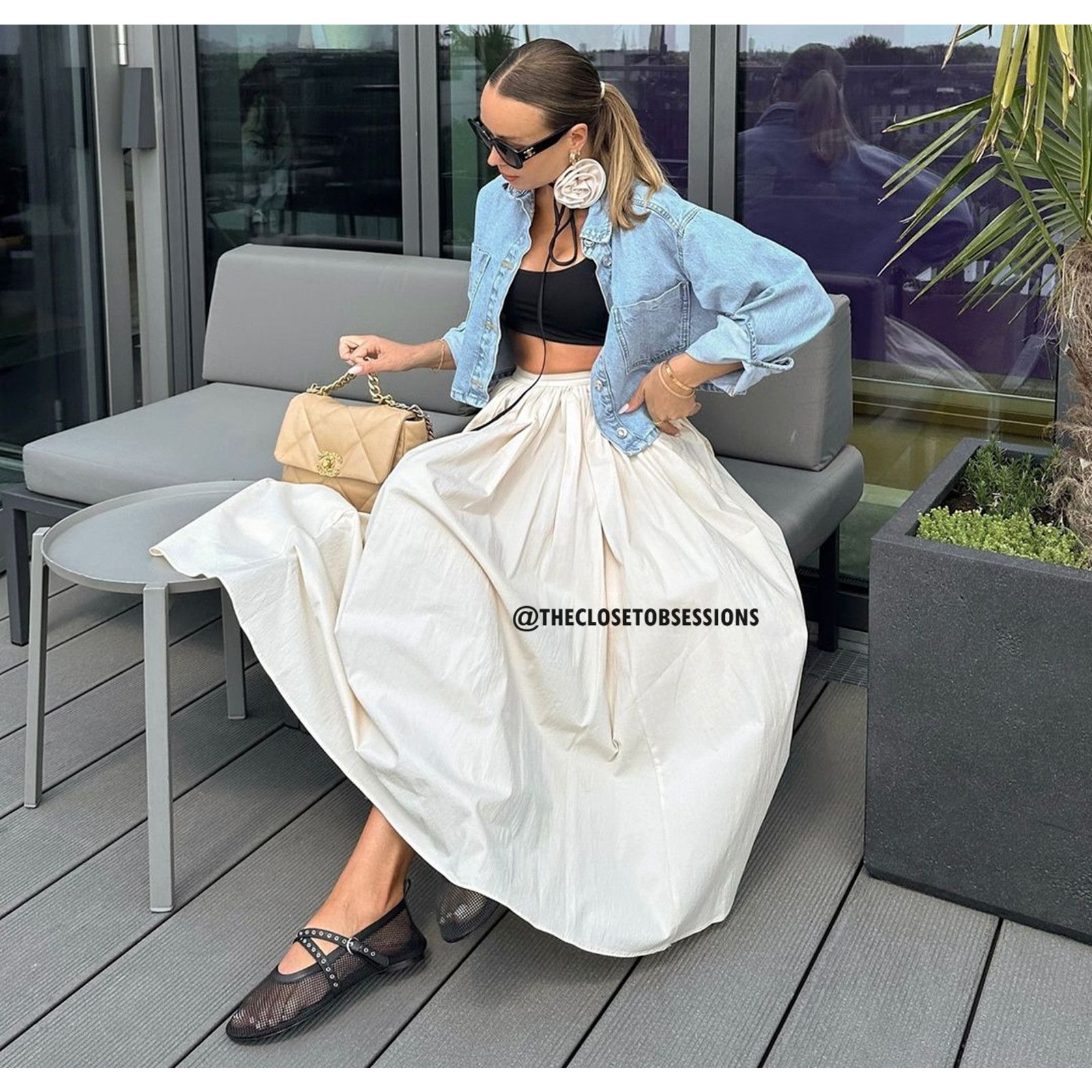 Zara ZARA BLOGGER FAVE!!! women's Ecru Voluminous Skirt NWT Size 30" / US 8 / IT 44 - 12 Thumbnail