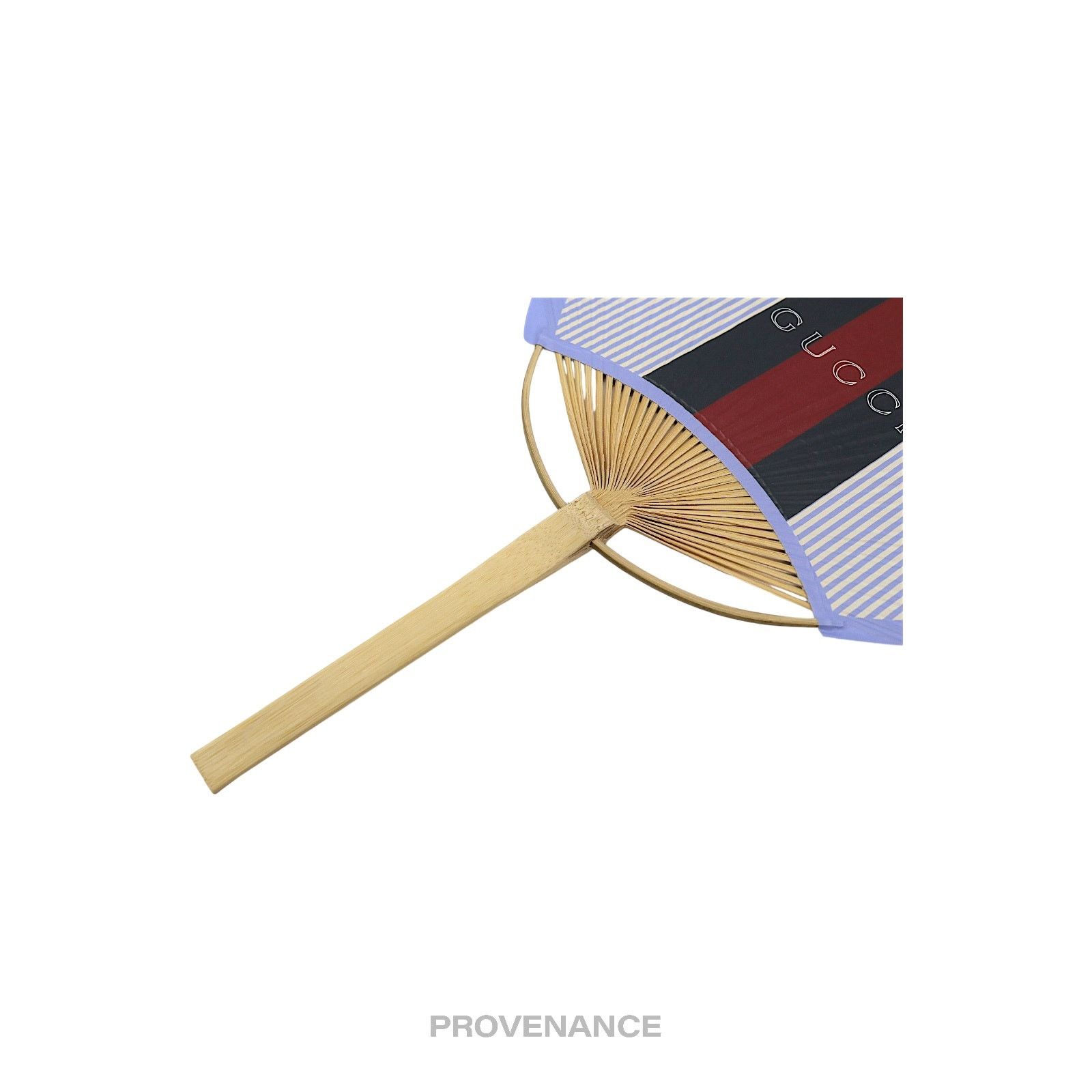 Gucci 🔴 Gucci Web Logo Bamboo Hand Fan - Black/Red Striped Size ONE SIZE - 5 Thumbnail