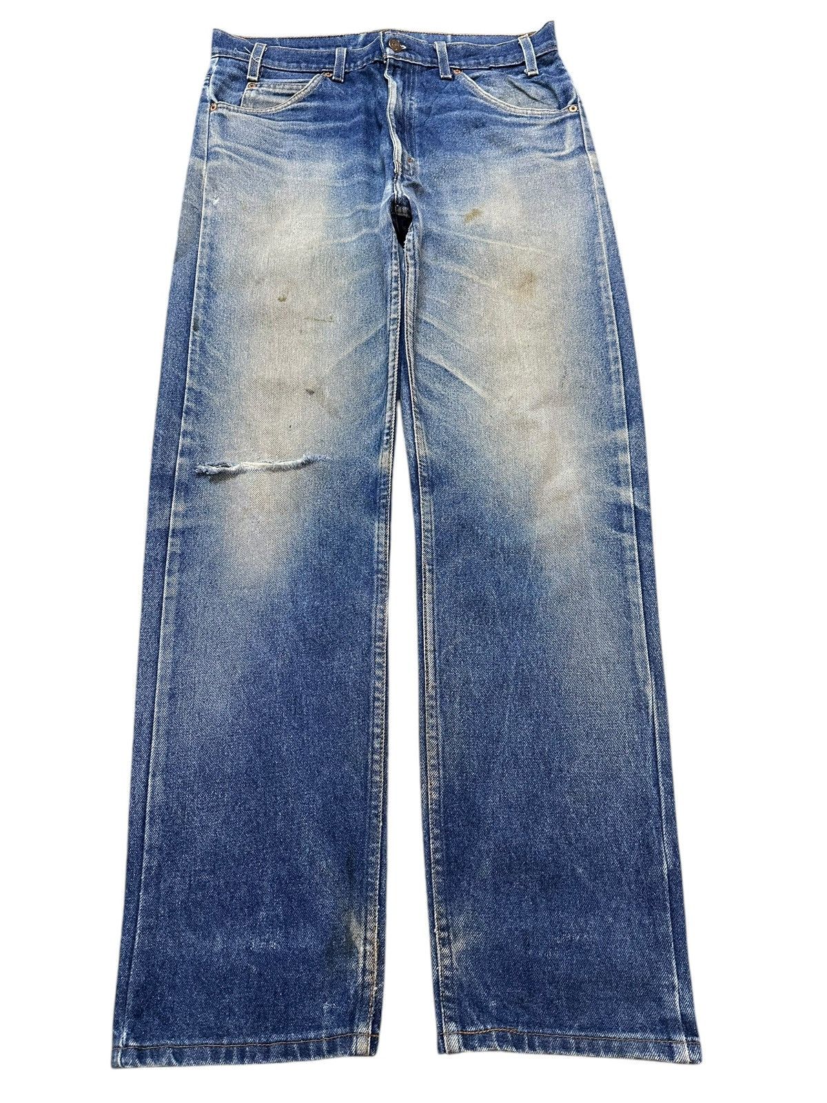 Levi's Vintage 80s Levis Orange Tab Faded Wash Distress Jeans Size US 33 - 1 Thumbnail