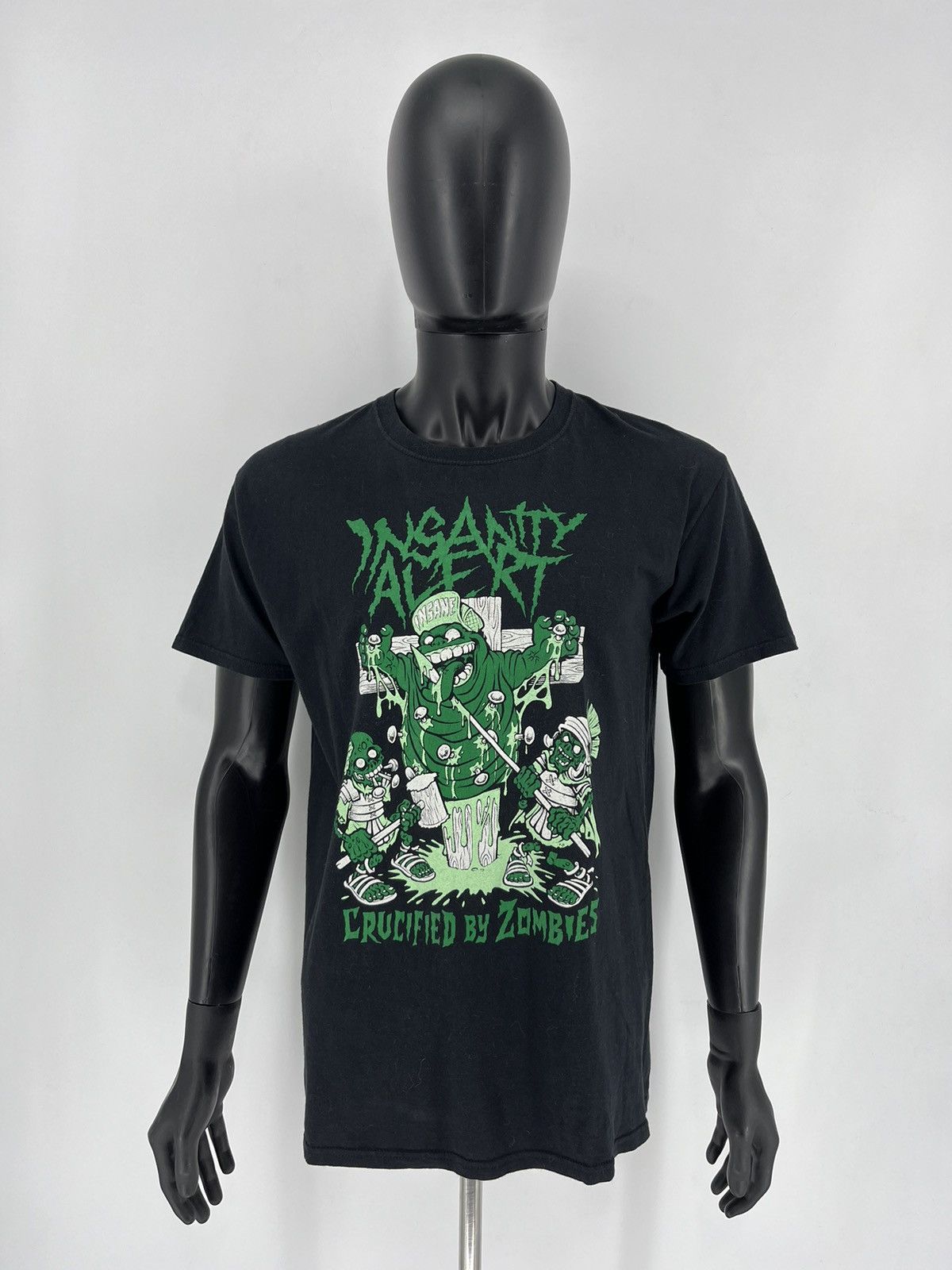 Band Tees × Vintage Vintage 00s Insanity Alert Metal Band Grunge Faded Double Size US L / EU 52-54 / 3 - 2 Thumbnail