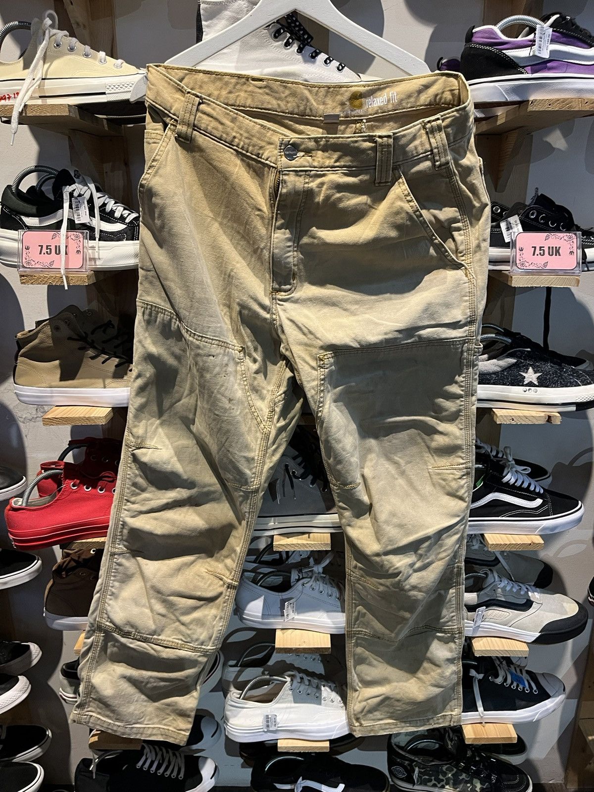 Carhartt × Vintage Vintage brown Carhartt insulated work carpenter pants Size US 36 / EU 52 - 1 Thumbnail