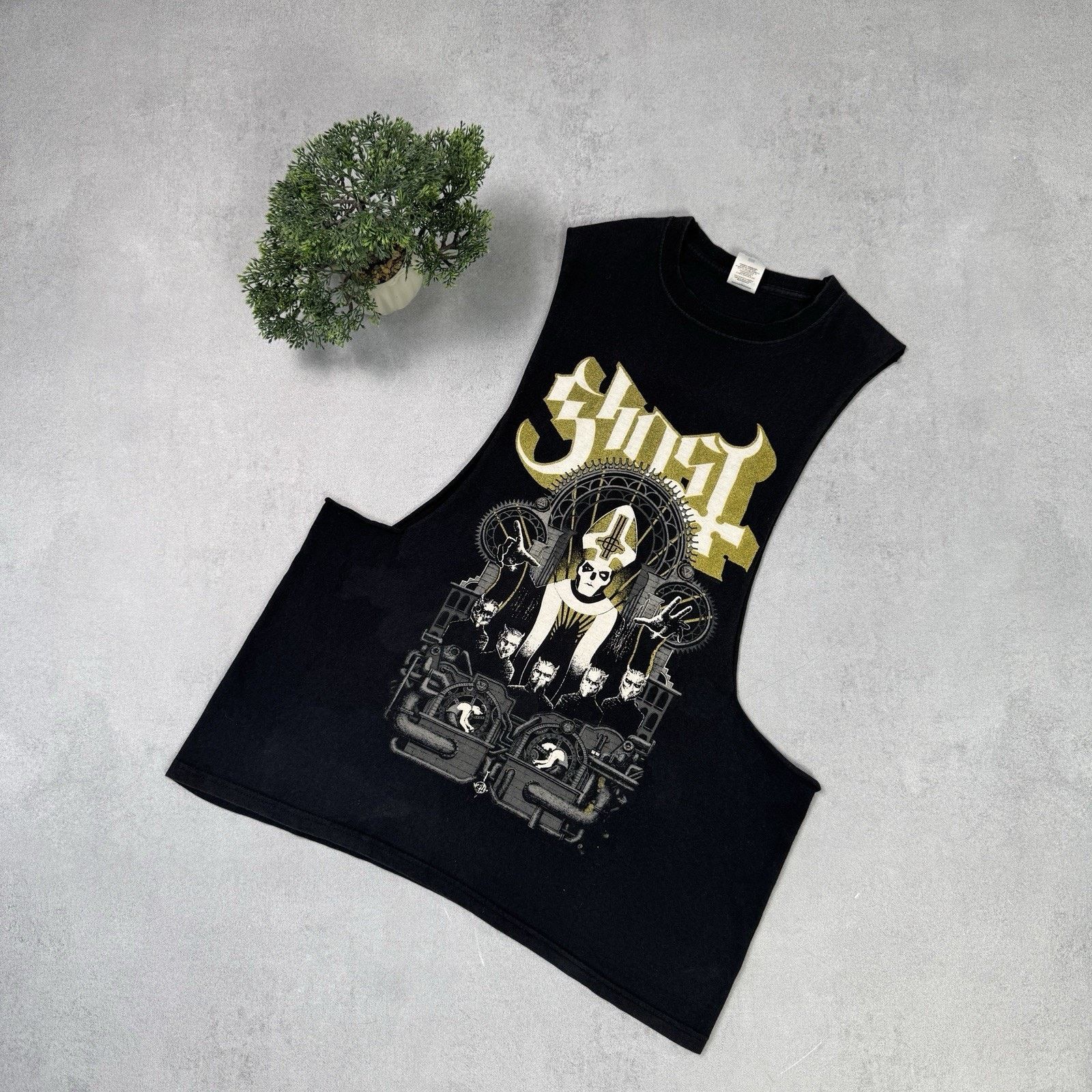 Vintage Ghost Wegber Band Tank Top Sleeveless Tee Black Size L Men Size US L / EU 52-54 / 3 - 1 Thumbnail