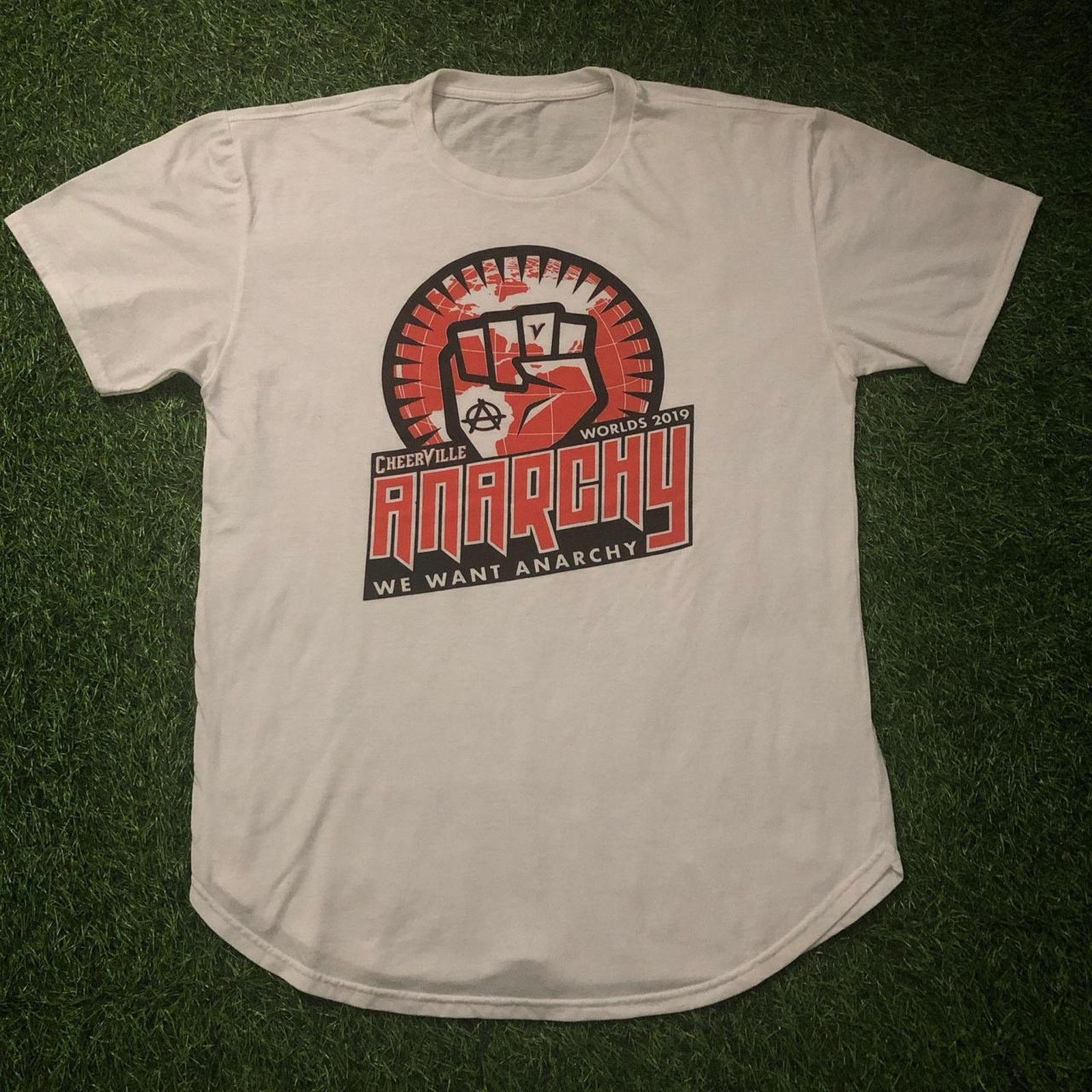 Other White 2019 Cheerville Worlds Anarchy Graphic Tee Size US XL / EU 56 / 4 - 1 Thumbnail