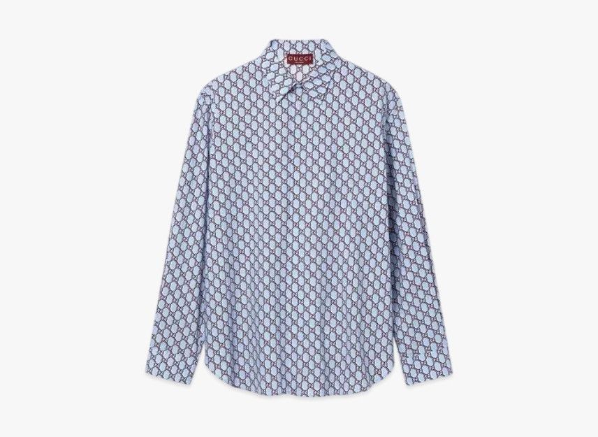 Gucci o1la5ras0426 Printed Cotton Button Shirt in Multicolor Size US S / EU 44-46 / 1 - 1 Preview