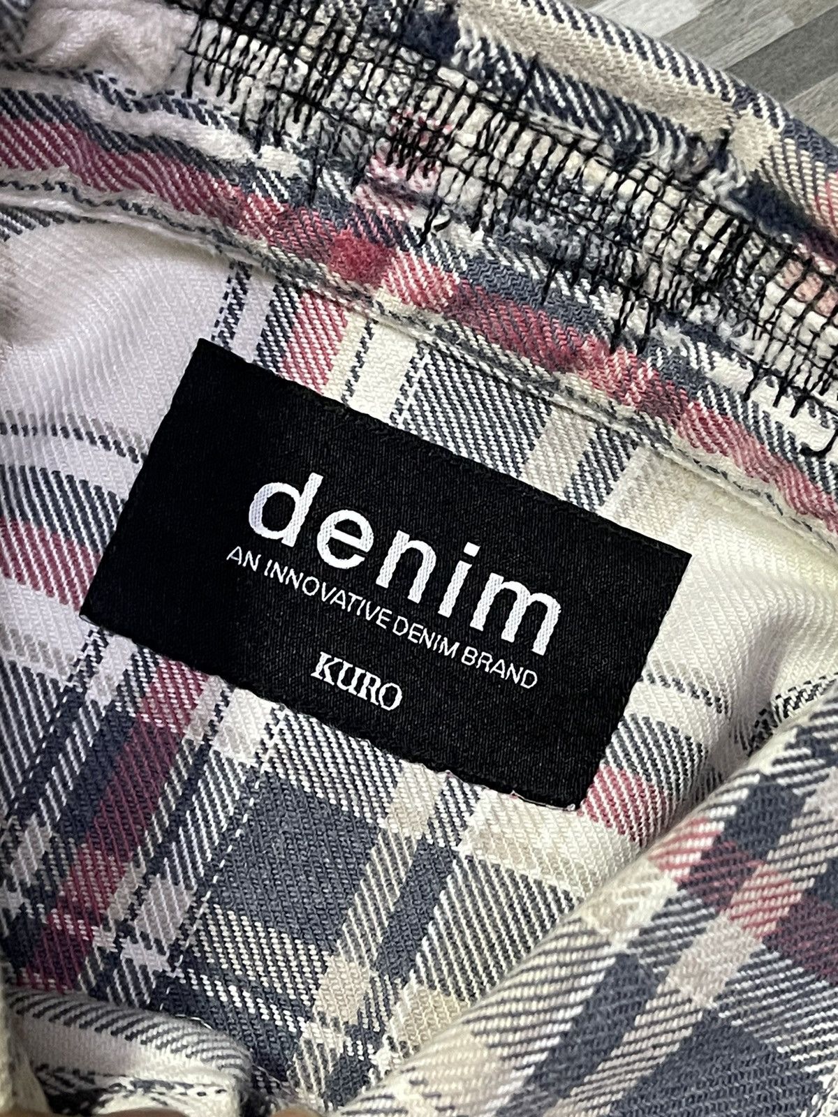 Japanese Brand × KURO × Kapital Super Rare Kuro Denim Flannel Shirt Size US M / EU 48-50 / 2 - 4 Thumbnail