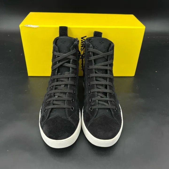 Louis Vuitton Louis Vuitton Black High Top Sneakers -2508 Size US 5 / EU 37 - 2 Thumbnail
