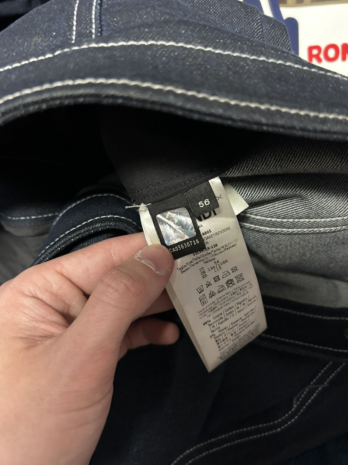 Fendi Fendi Roma denim jacket Size US XL / EU 56 / 4 - 7 Thumbnail