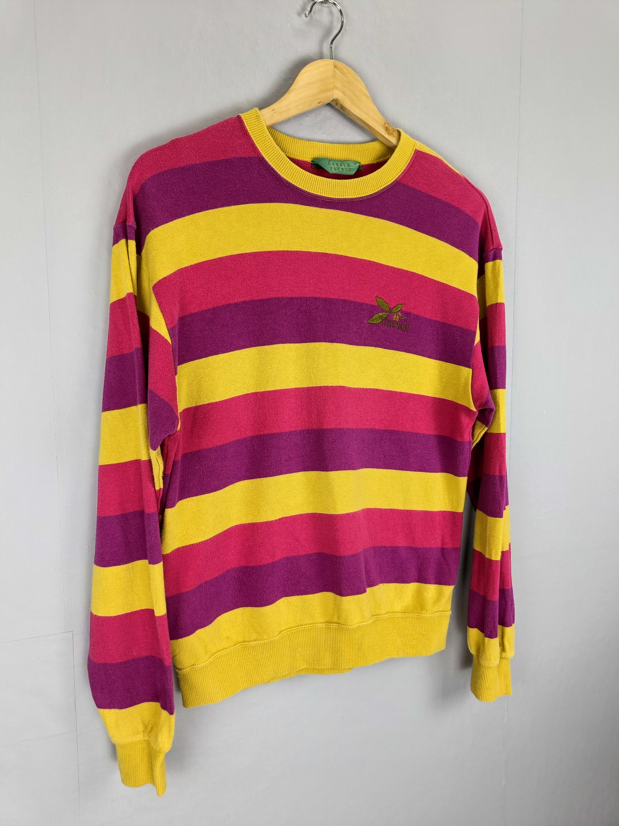 Palmes Vtg Arnold Palmer Thicket Striped Long Sleeve Ringer Size S / US 4 / IT 40 - 14 Thumbnail