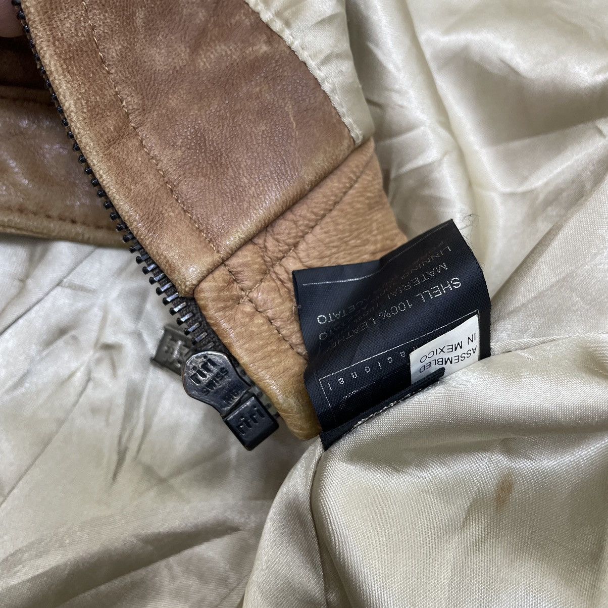 EB Denim × Japanese Brand Genuine Leather EB Jacket Riri Zipper Size M / US 6-8 / IT 42-44 - 12 Thumbnail