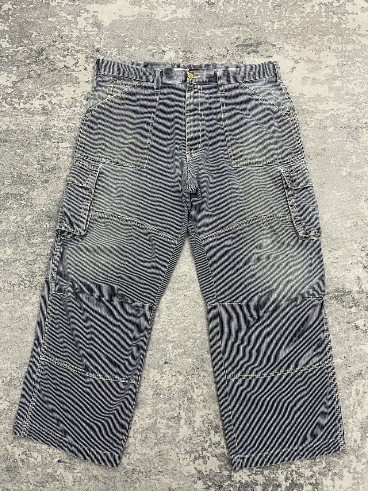 Japanese Brand Dogman Hickory Stripe Multipocket Cargo Tactical Pants s11 Size US 38 / EU 54 - 1 Thumbnail