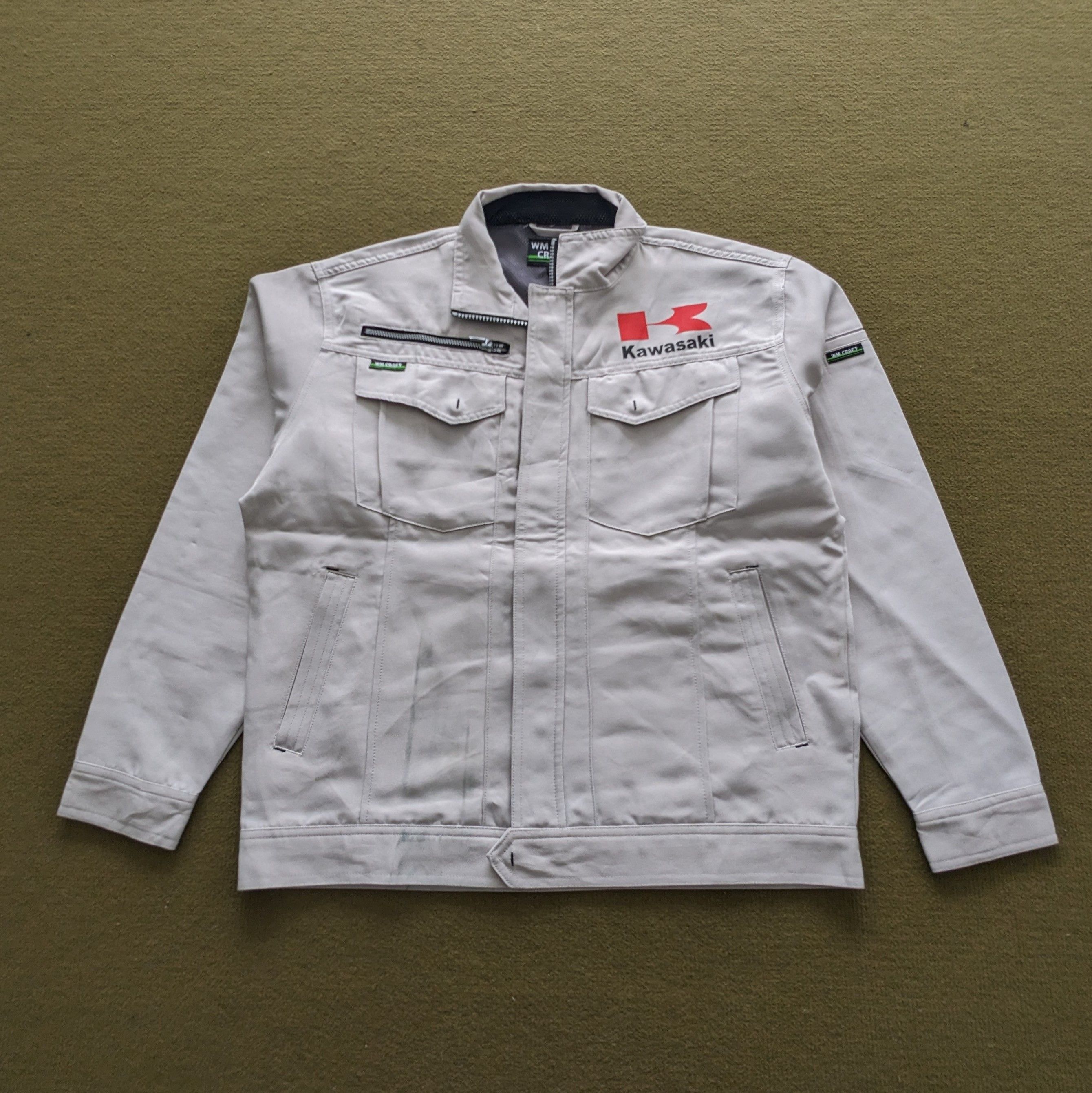 Japanese Brand Vintage KAWASAKI Motorsports Racing Custom Jacket Size US M / EU 48-50 / 2 - 2 Thumbnail