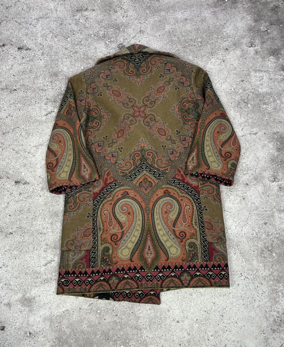 Etro Etro Paisley Print Wool Coat Multicolor Women’s Size S / US 4 / IT 40 - 10 Thumbnail