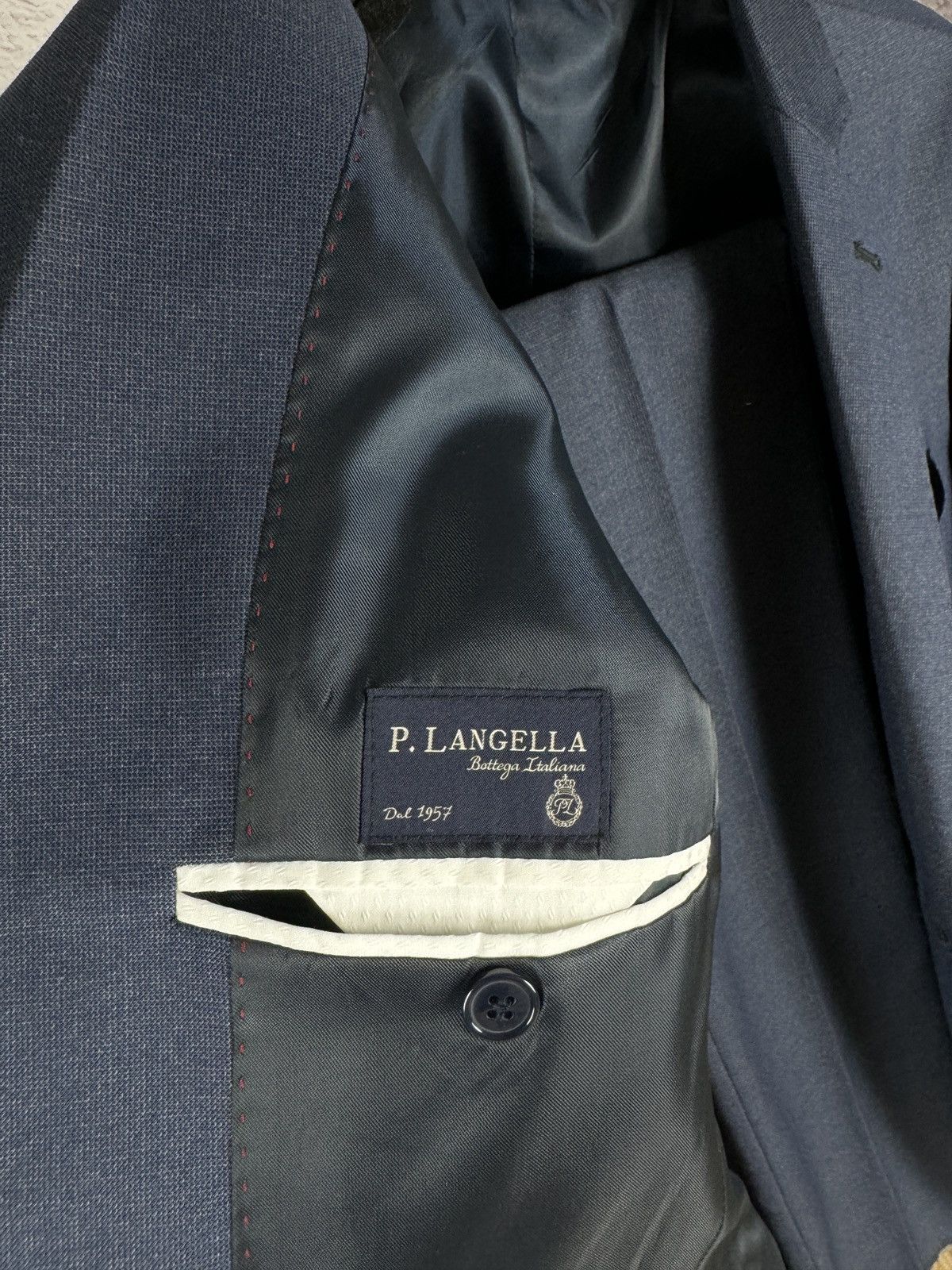Other P. Langella Bottega italiana pattern blue 2 button 2 pc suit Size 34R - 12 Thumbnail