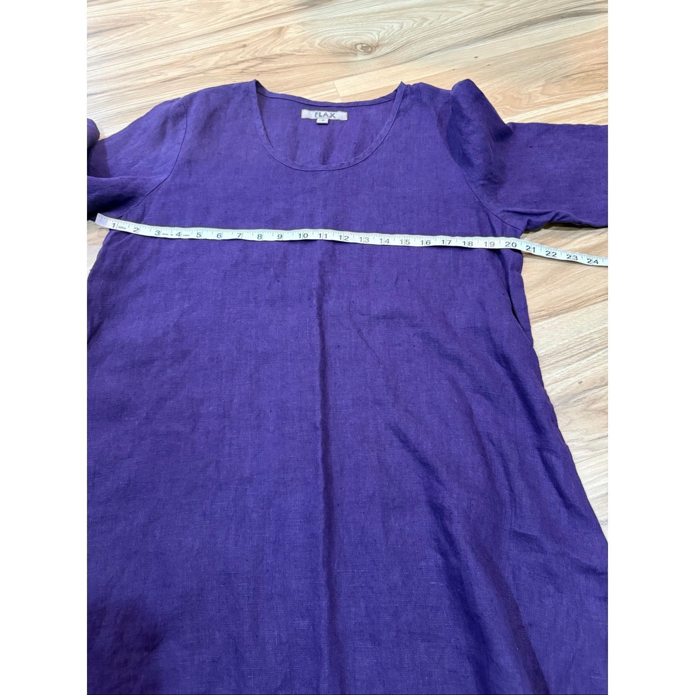 FLAX Flax NWOT purple linen top blouse tunic boho relaxed fit siz Size S / US 4 / IT 40 - 7 Thumbnail
