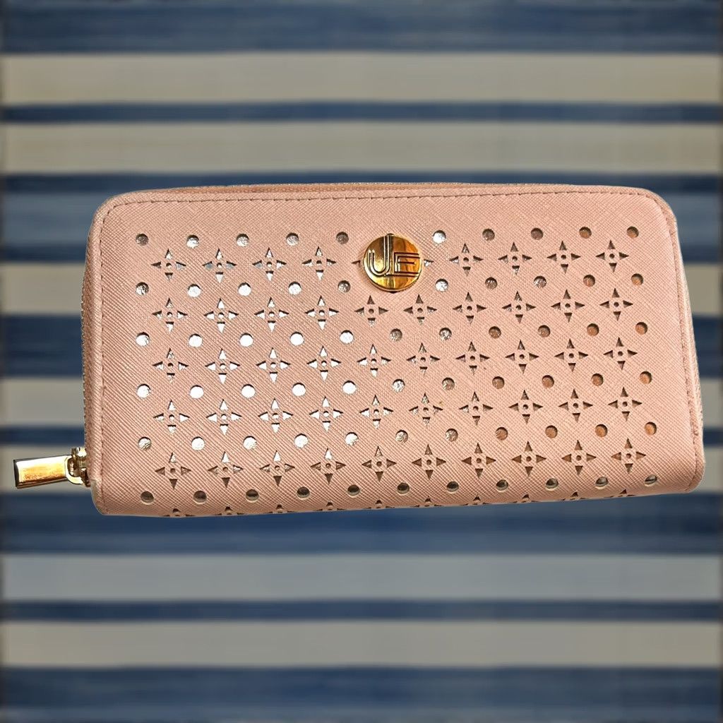 Vintage URBAN ENERGY Wallet Women Pink Credit Card Holder Read Zip-Around Geometric Logo Condensed Size ONE SIZE - 1 Thumbnail