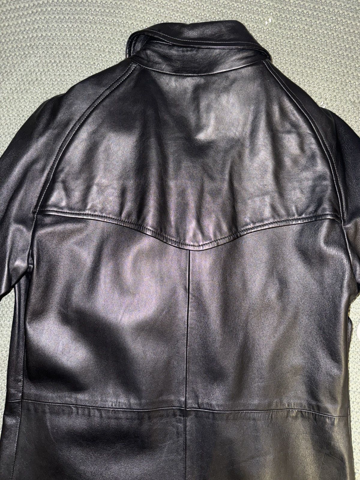 Balmain Leather trench coat Size S / US 4 / IT 40 - 7 Thumbnail