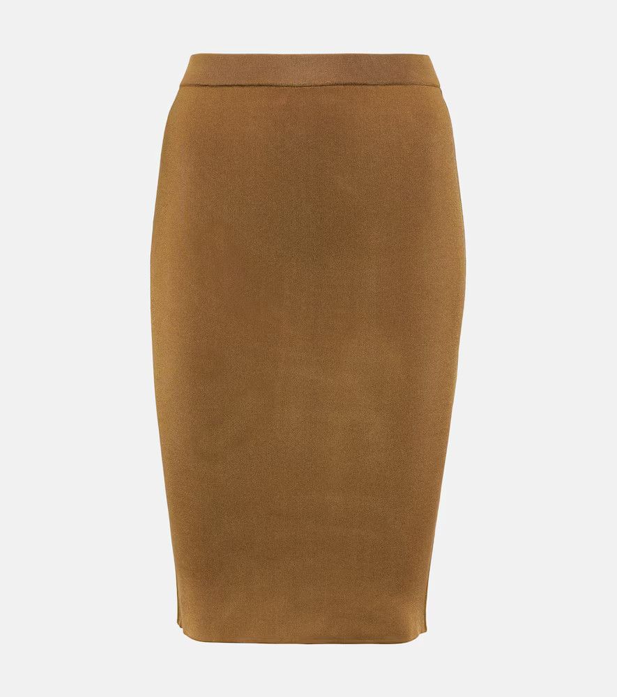 Saint Laurent Paris o1bcso1str1124 Skirt in Brown Size 34" / US 12 / IT 48 - 1 Thumbnail