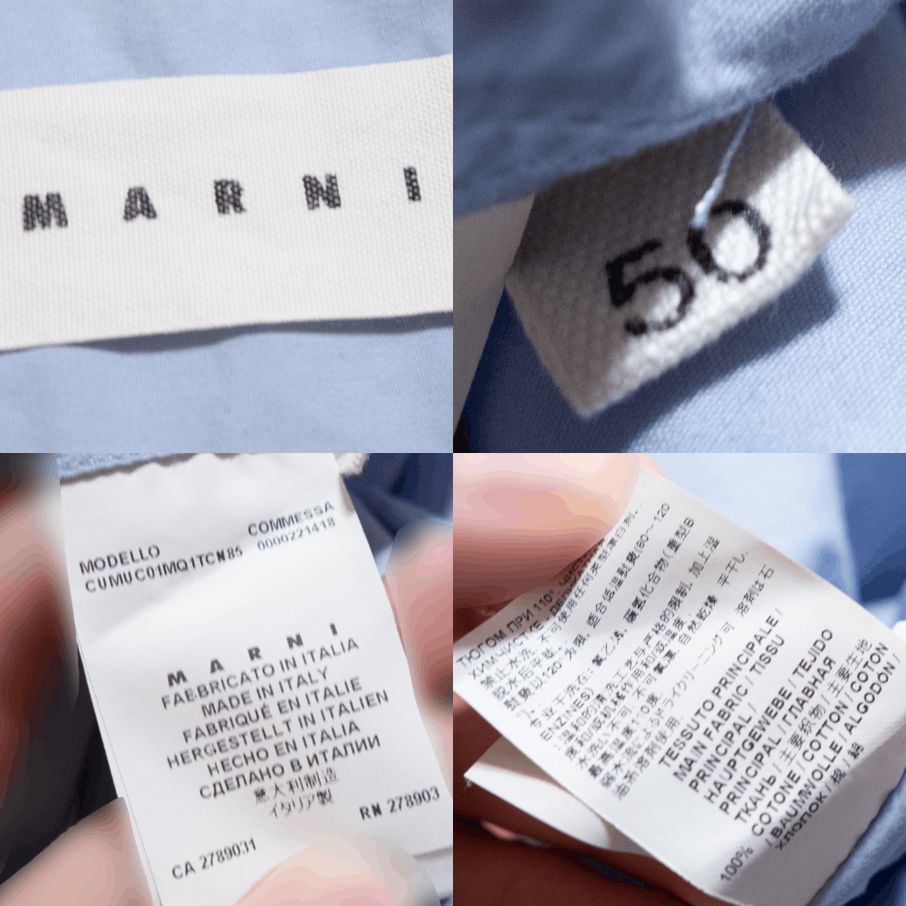 Marni Cotton Light Shirt Size US M / EU 48-50 / 2 - 8 Thumbnail