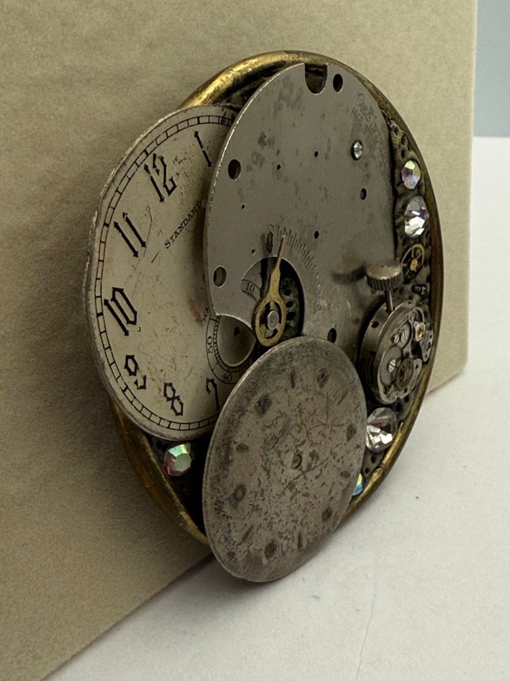 The Unbranded Brand Lesli Mones Vintage Steampunk Watch Parts Brooch Pin Size ONE SIZE - 8 Thumbnail
