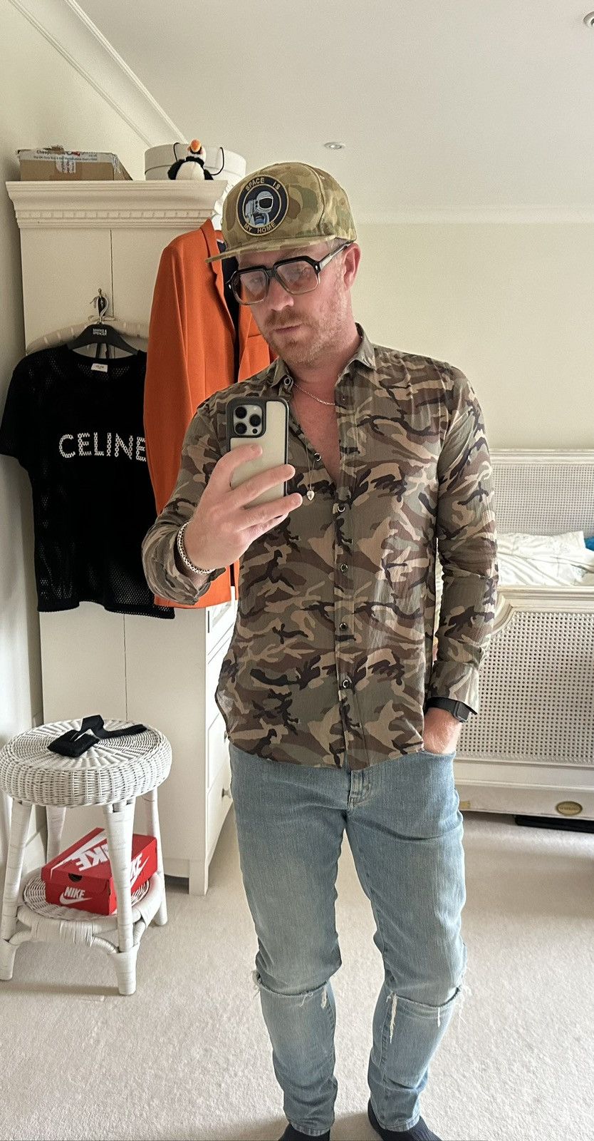 Saint Laurent Paris SS16 Saint Laurent camouflage camo shirt 😍 38 Size US M / EU 48-50 / 2 - 9 Thumbnail