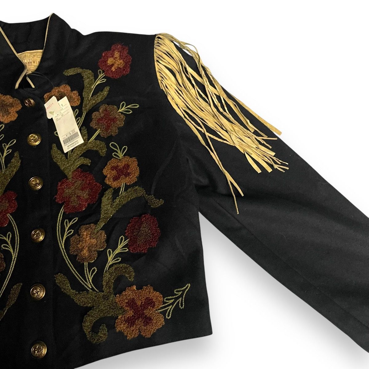 Double D Ranch 🔥 DOUBLE D RANCH EMBROIDERED NATIVE FLOWER WOOL JACKET Size M / US 6-8 / IT 42-44 - 7 Thumbnail