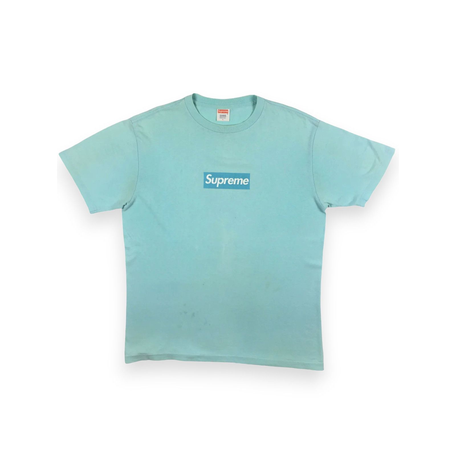 Supreme 2003 Supreme Sky Blue Tonal Box Logo Tee Size US L / EU 52-54 / 3 - 2 Thumbnail