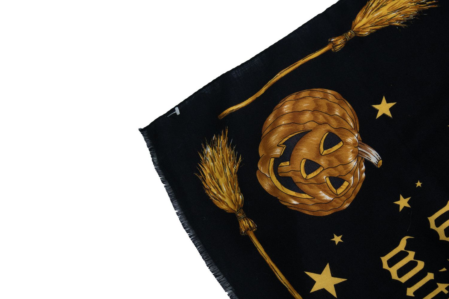 Moschino Moschino, witch printed scarf in black Size ONE SIZE - 5 Thumbnail