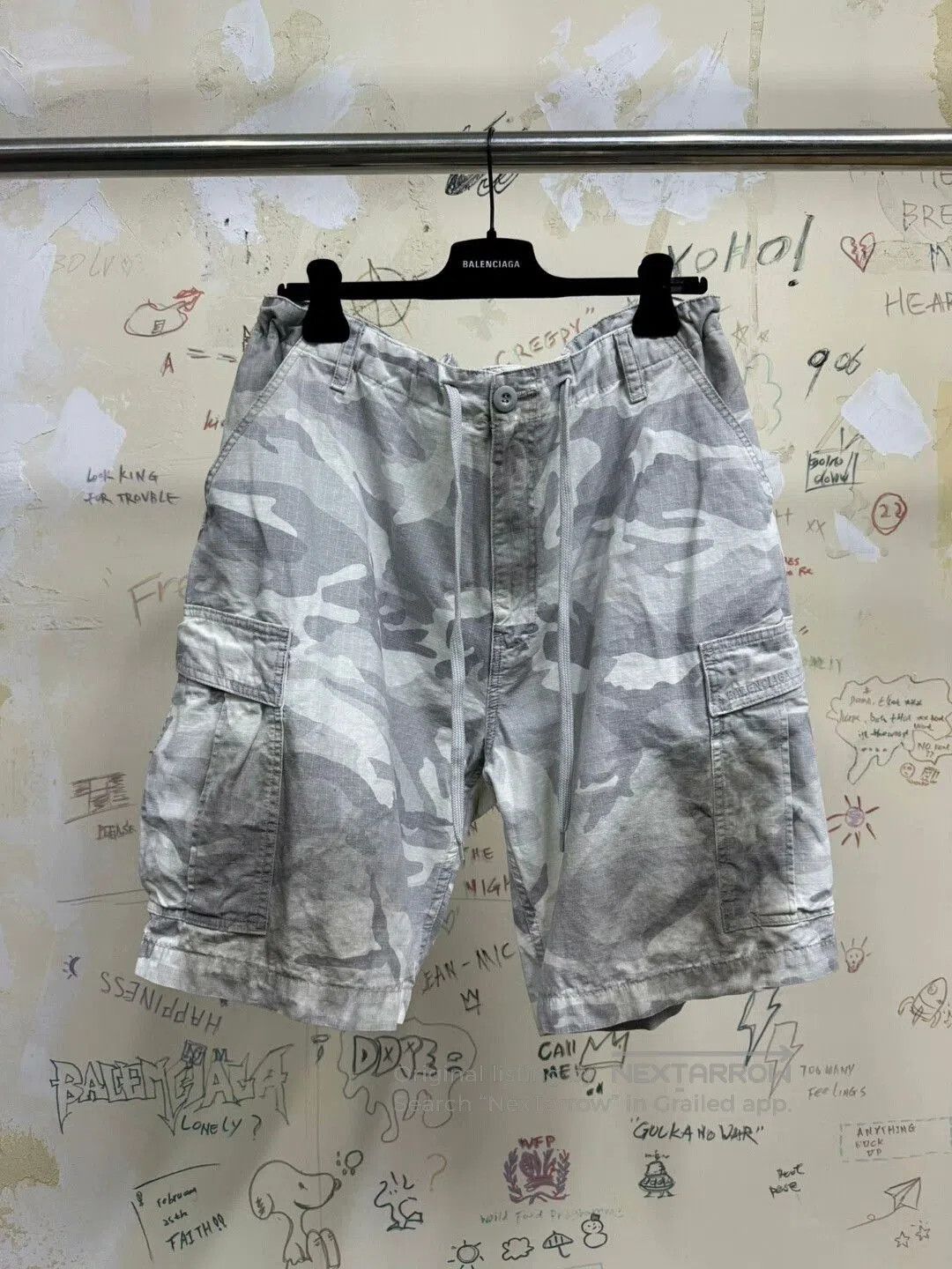 Balenciaga Balenciaga 24ss Camouflage Cargo Shorts. Size US 36 / EU 52 - 1 Thumbnail