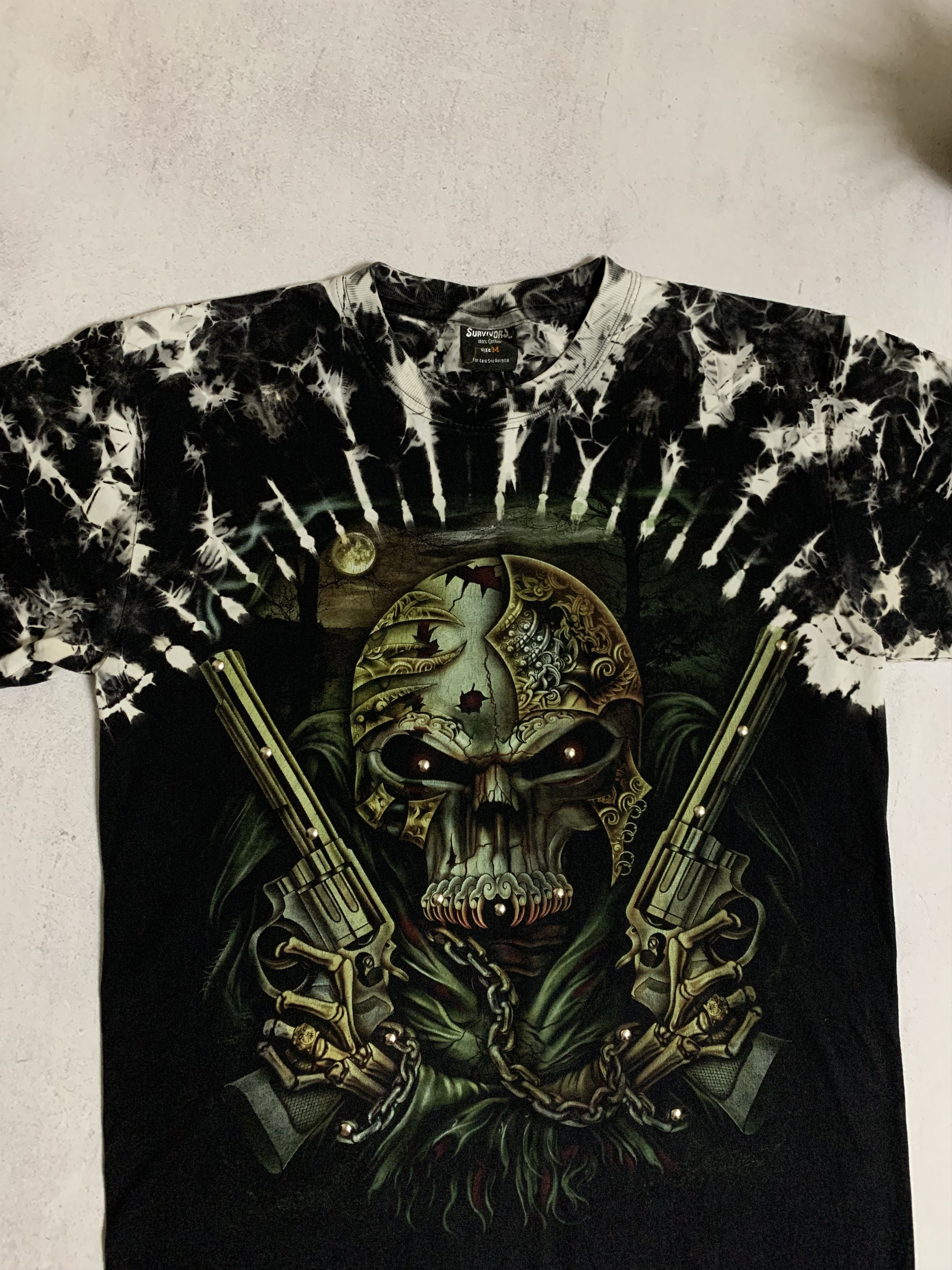 Band Tees × Vintage Vintage Skull Gans T Shirt Tee Baggy Metal Crazy Y2K 90s Size US M / EU 48-50 / 2 - 2 Thumbnail