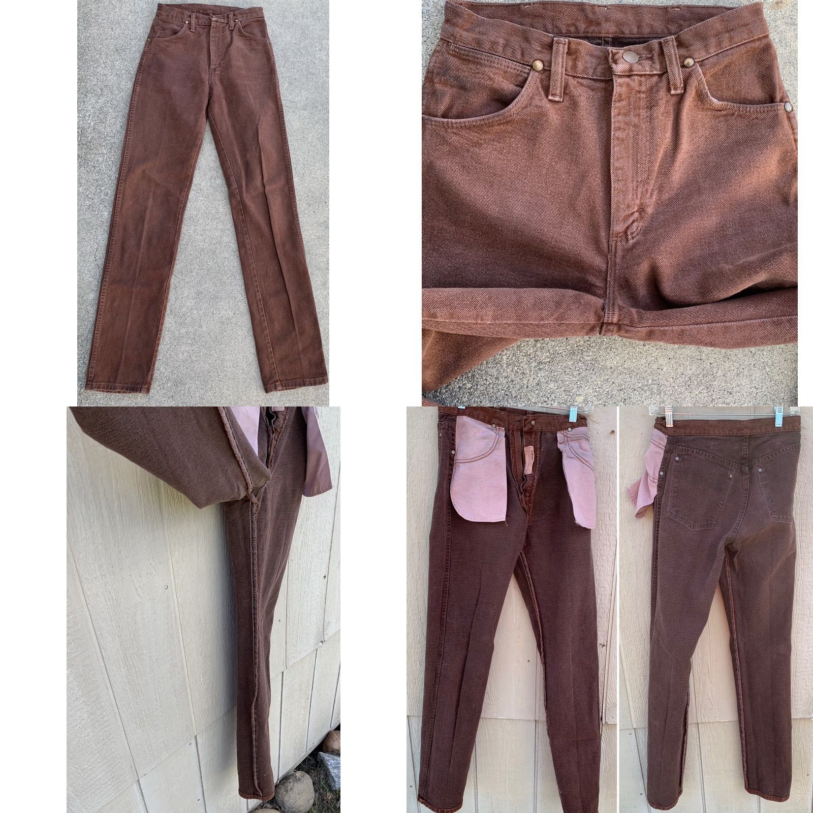 Wrangler VINTAGE Wrangler Jeans High Waist Brown size 7 X 36 27 in Waist 35.5 in Inseam Womens? (No gender specified) Size 28" / US 6 / IT 42 - 9 Thumbnail