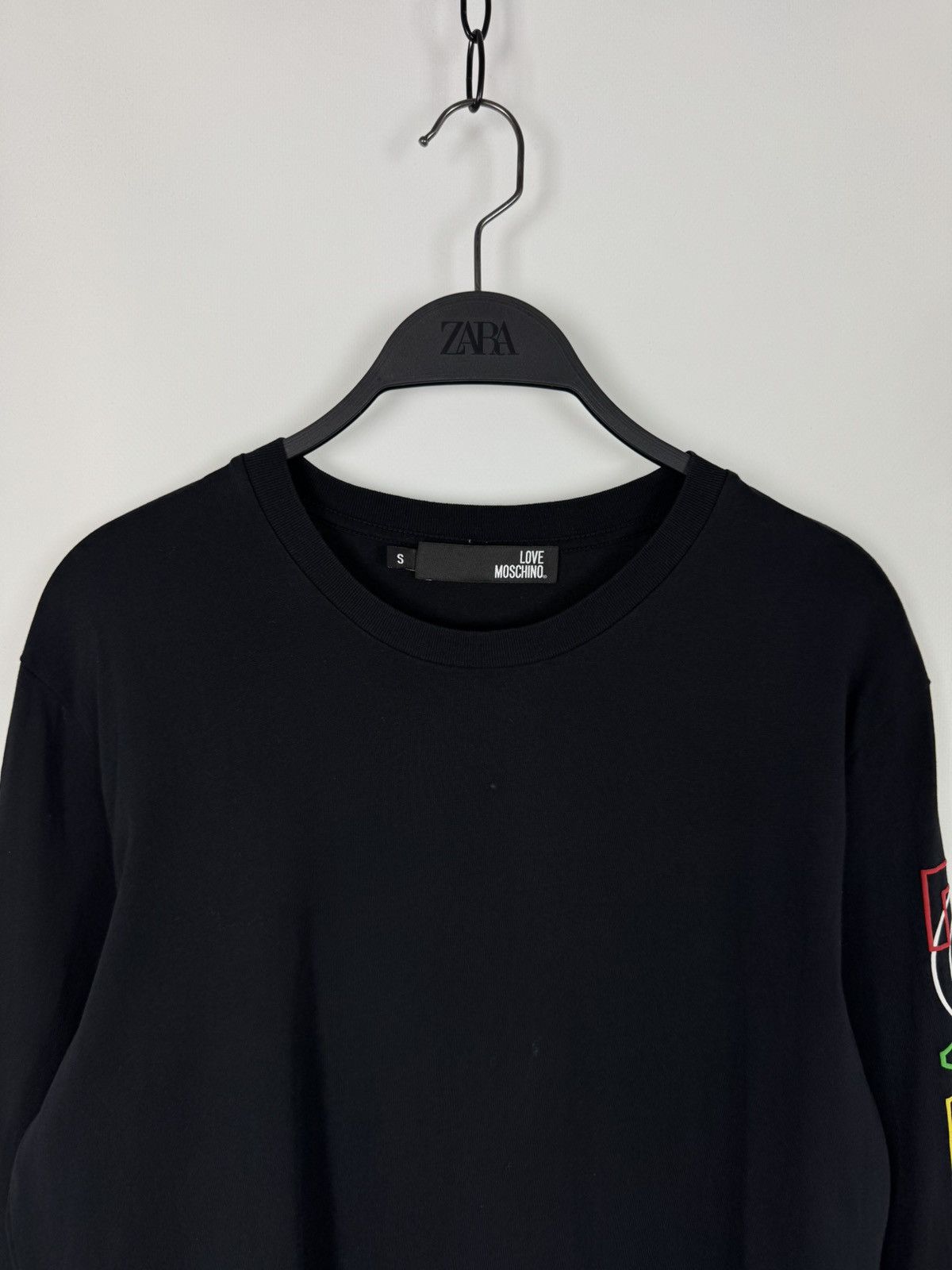 Moschino Love Moschino Rainbow Logo Long Sleeve T-Shirt Size US S / EU 44-46 / 1 - 2 Thumbnail