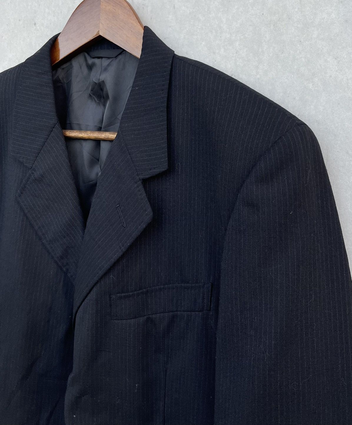 Yohji Yamamoto 🔥Vintage Yohji Yamamoto D'urban Pinstripe Blazer/Jacket Size US M / EU 48-50 / 2 - 5 Thumbnail