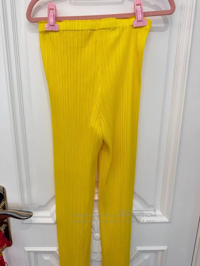 Issey Miyake Issey Miyake Yellow Leggings Size 26" / US 2 / IT 38 - 4 Thumbnail