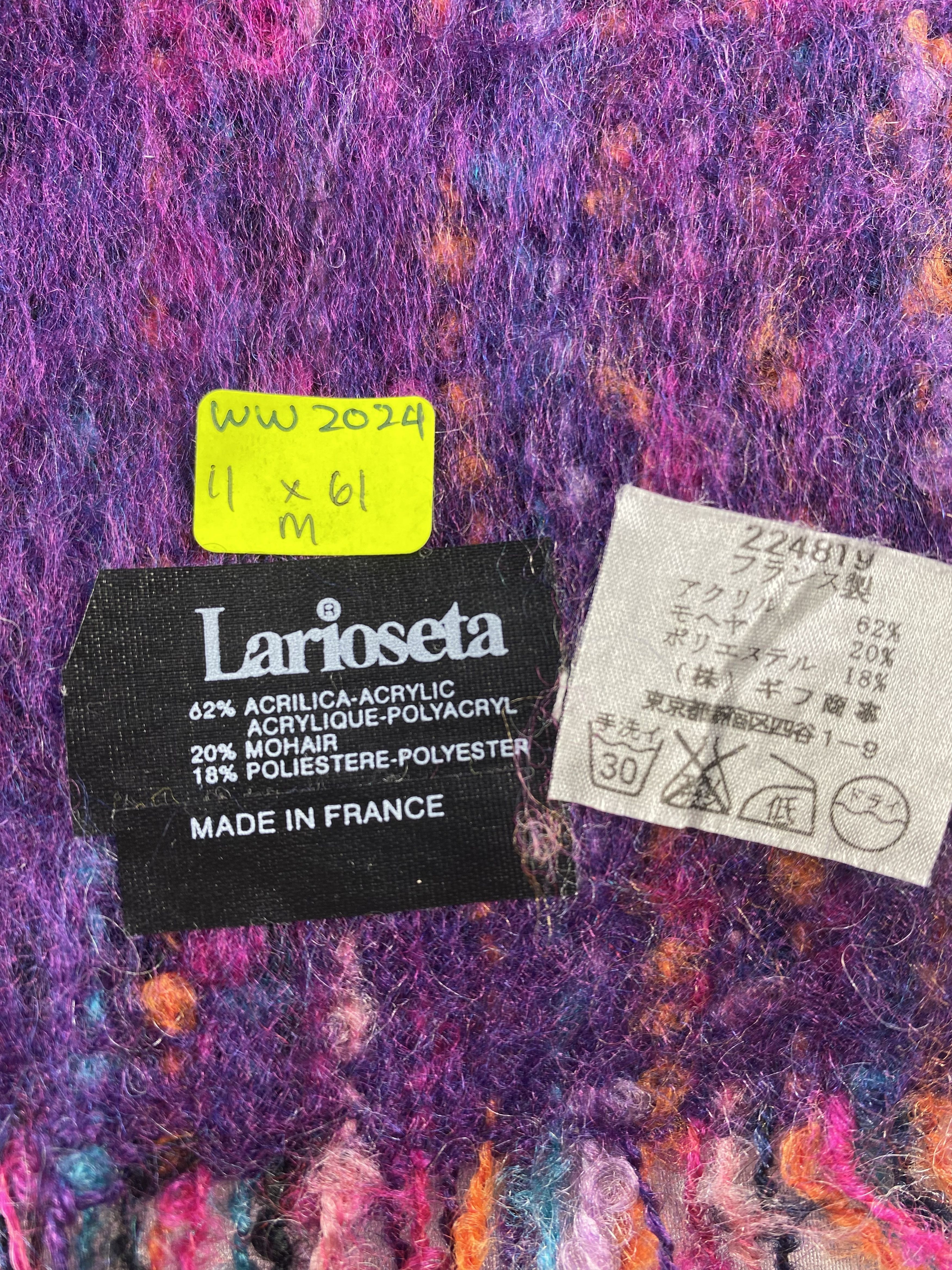 Vintage Larioseta Mohair Scarf / Muffler / Neckwear Size ONE SIZE - 5 Thumbnail