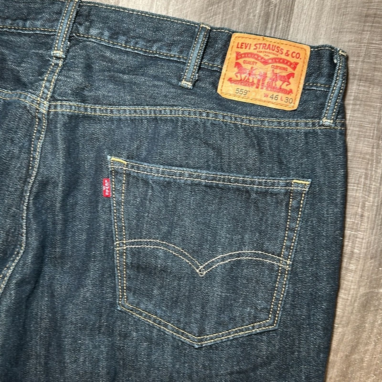 Levi's Levi’s 559 Relaxed Straight Jeans - 46x23 (Altered Length) Size US 44 / EU 60 - 5 Thumbnail