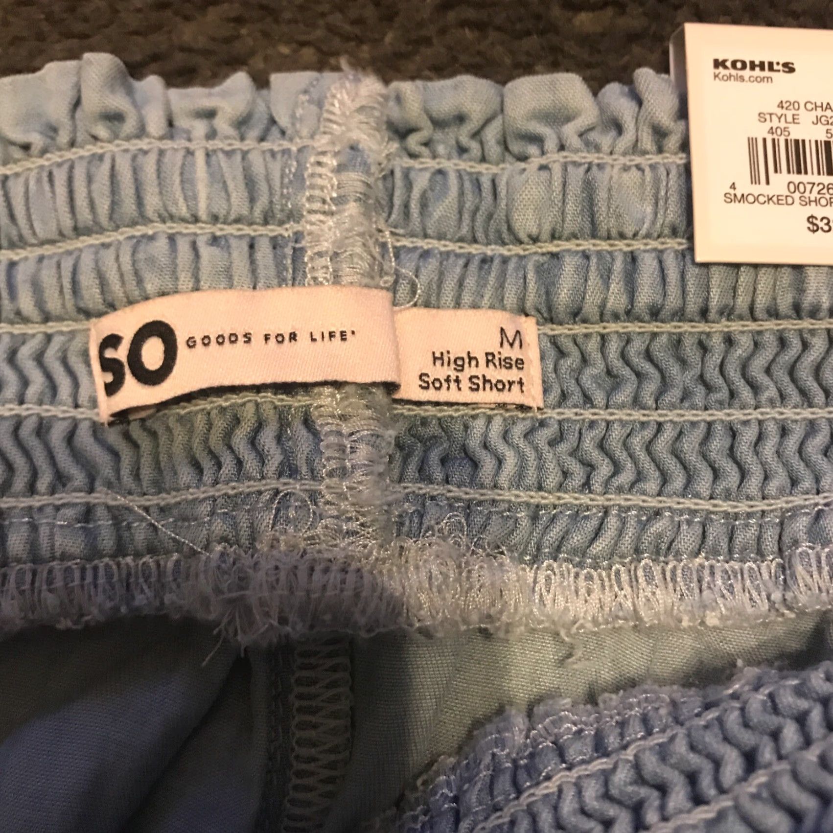 Vintage SO High Rise Soft Shortie Women Size M Blue NEW Size 32" / US 10 / IT 46 - 3 Thumbnail