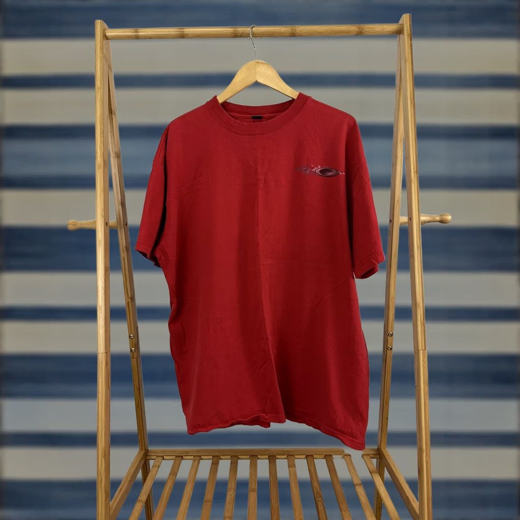 Oakley VTG OAKLEY Big Spellout O Logo Graphic Double Sided Red T-Shirt 2XL Mens Size XXL Size US XXL / EU 58 / 5 - 1 Thumbnail
