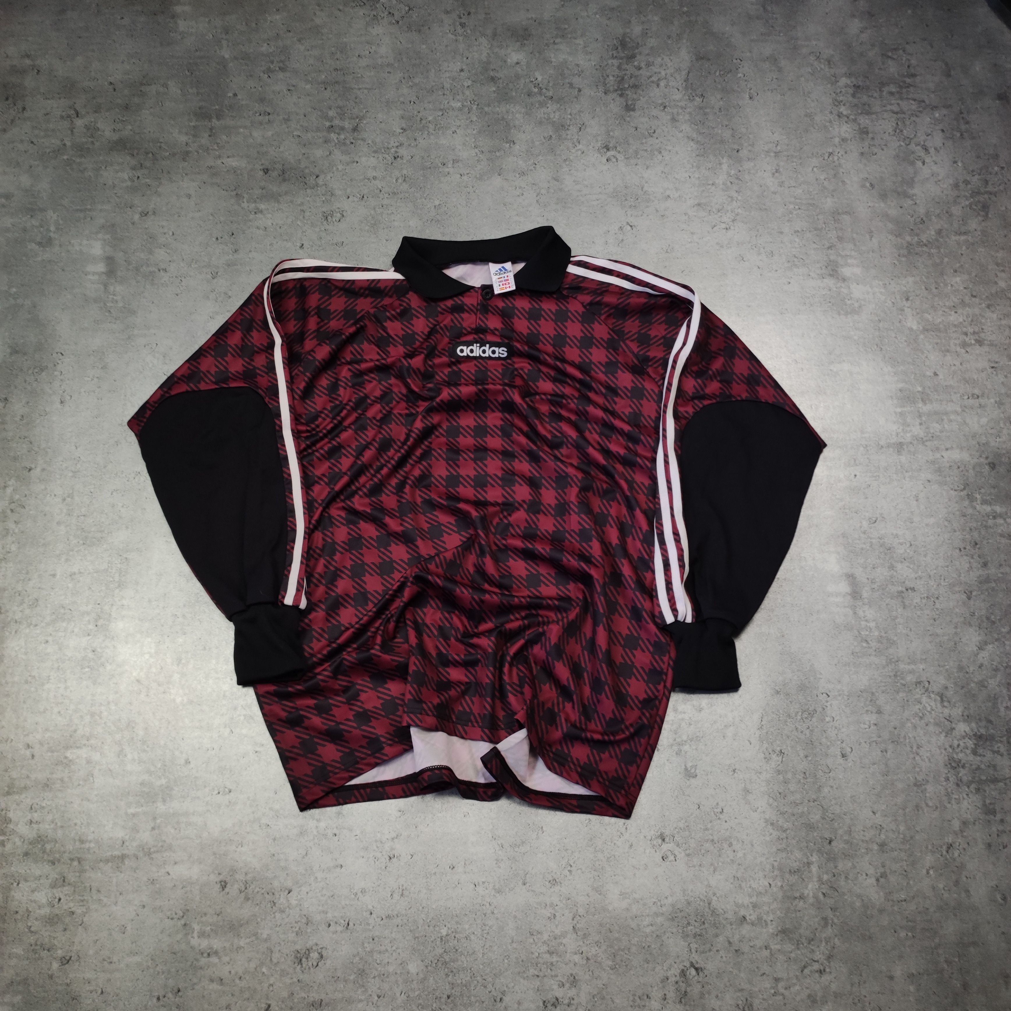 Adidas Vintage RARE Retro 90s Adidas Football Goalkeeper Jersey Size US XL / EU 56 / 4 - 1 Thumbnail