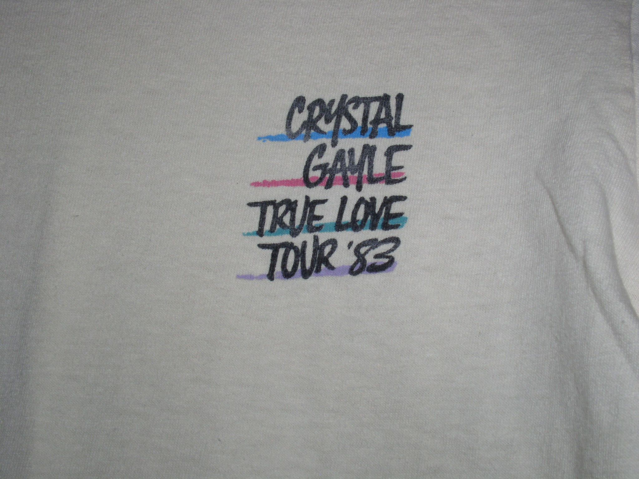 Vintage Crystal Gayle Concert Tour Shirt Vintage 1983 True Love Size US S / EU 44-46 / 1 - 2 Thumbnail