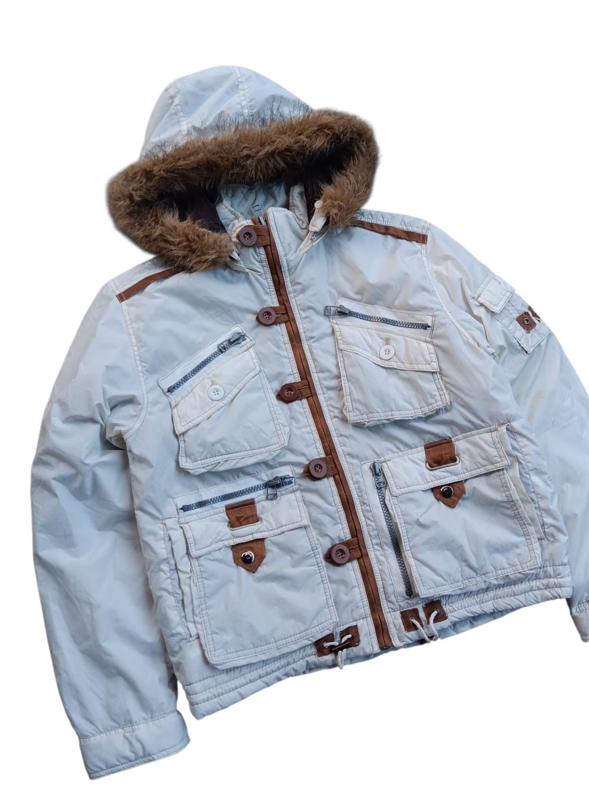 Japanese Brand Japanese Let's plat game fur hoodie LGB style jacket Size US L / EU 52-54 / 3 - 2 Thumbnail