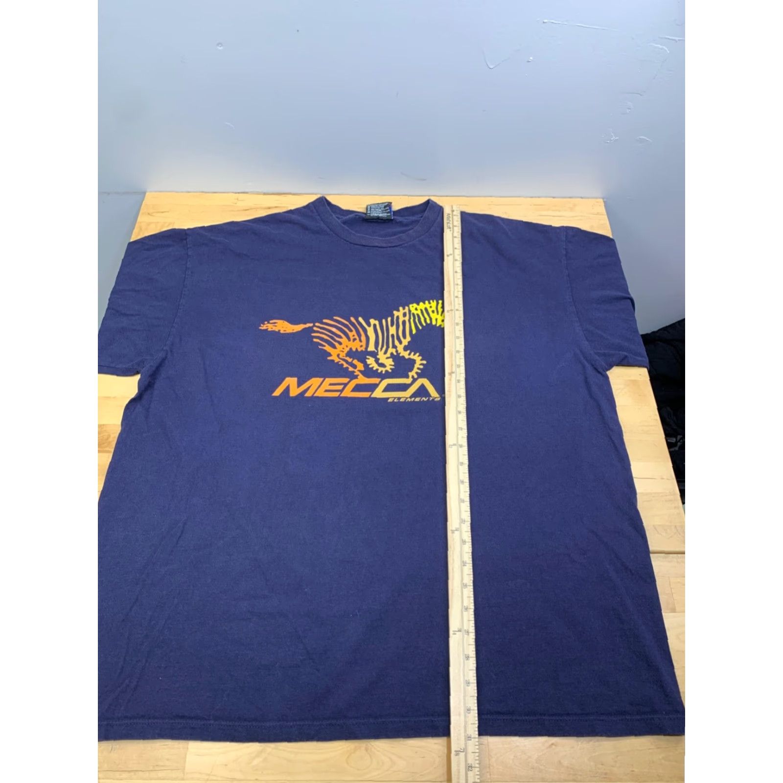 Vintage VINTAGE Mecca Shirt Mens 2XL Blue Crew Neck Short Sleeve Y2K Hip Hop Streetwear Size US XXL / EU 58 / 5 - 4 Thumbnail