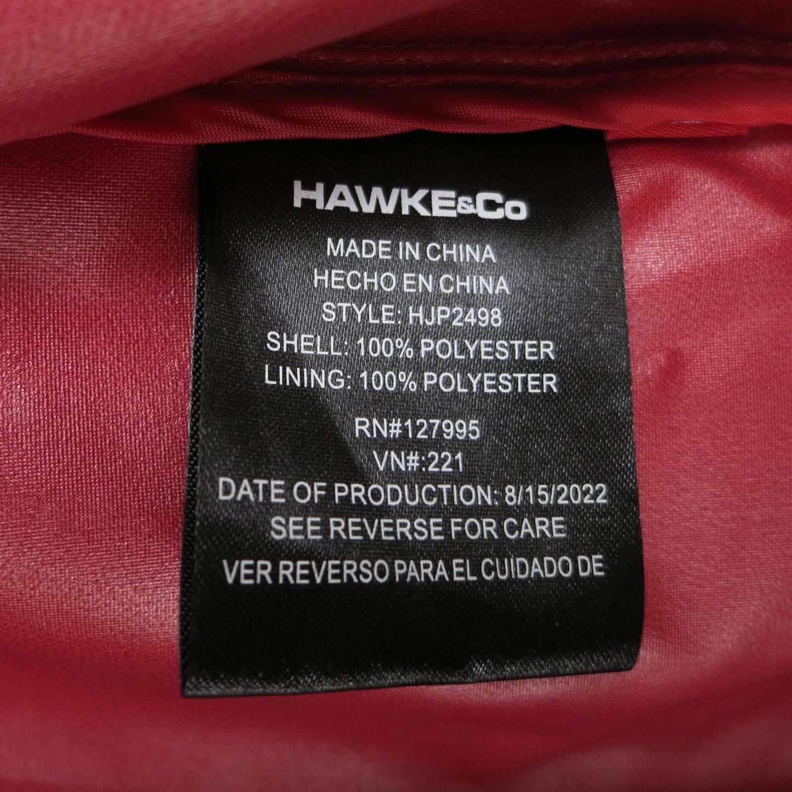Hawke & Co Men's M Hawke & Co Red Waterproof Hooded Jacket Size US M / EU 48-50 / 2 - 7 Thumbnail