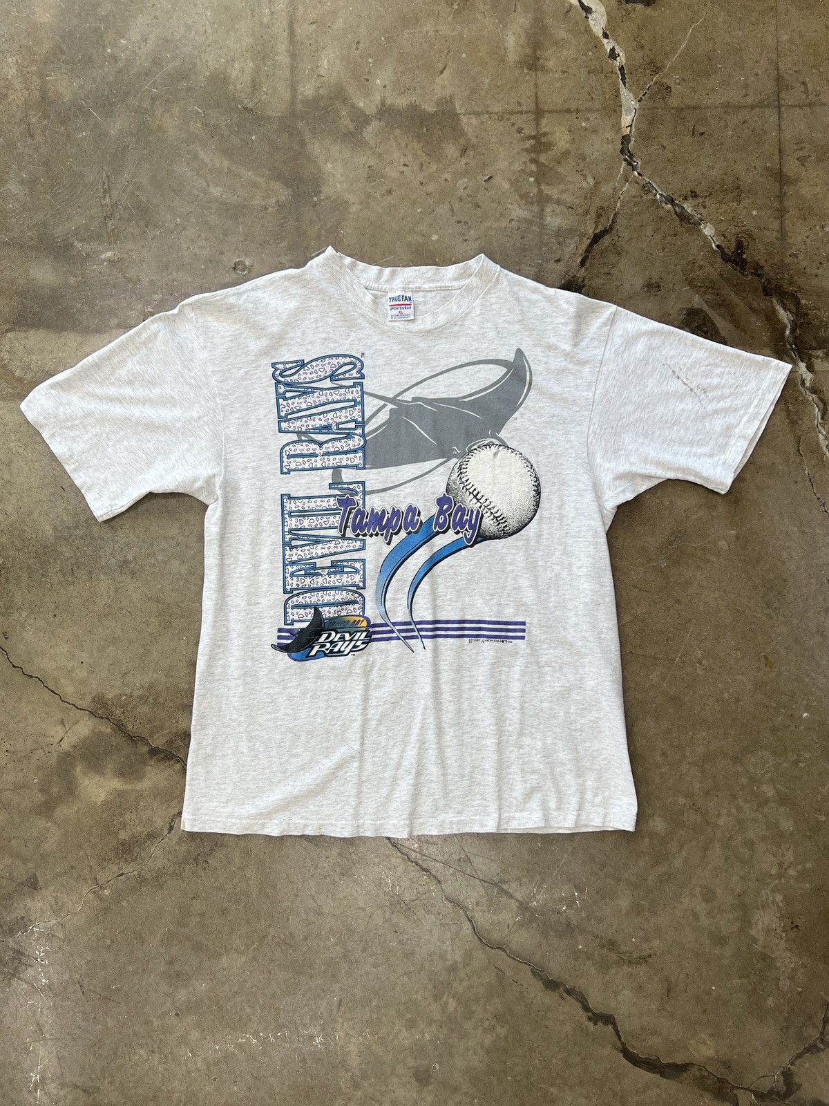 MLB Vintage MLB 1995 Tampa Bay Devil Rays Single Stitch Tee XL Size US XL / EU 56 / 4 - 2 Thumbnail